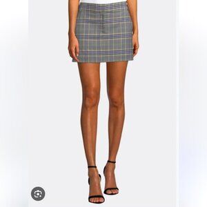 Tibi Lucas Plaid Suiting Mini Skirt Size 4 - BNWT